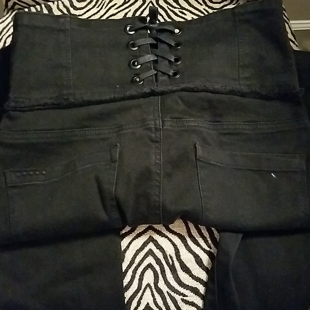 COPY - Blank nyc skinny corset waisted jeans